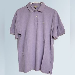 Men’s purple Burberry polo size L